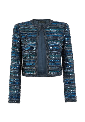 Jenny Packham Alma beaded jacket - Blue