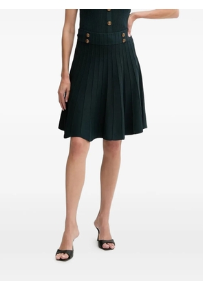 GUESS USA ribbed button-detailed mini skirt - Black