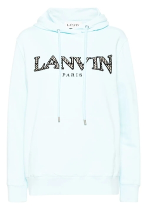 Lanvin logo print hoodie - Blue