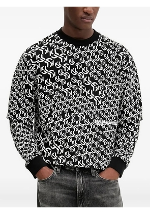 Karl Lagerfeld Jeans logo-print crew-neck sweatshirt - Black