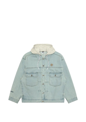 AAPE BY *A BATHING APE® hooded denim jacket - Blue