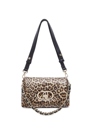 LIU JO medium LaPuffy animal-print chain-strap shoulder bag - Neutrals