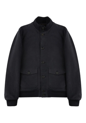 slowear button-up bomber jacket - Black