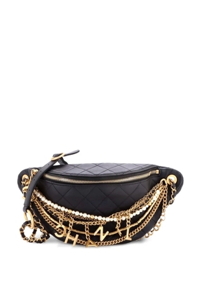 CHANEL Pre-Owned All About Chains Waist Bag Quilted Lambskin belt bag - Black