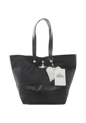 Vivienne Westwood Pre-Owned 2020s canvas leather tote bag - Black