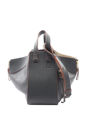 Loewe Pre-Owned 2010-2026 Small Grained Calfskin Hammock satchel - Black