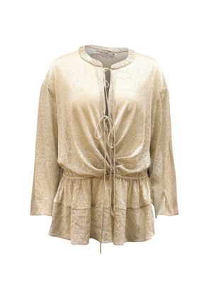 IRO tie-detail blouse - Gold