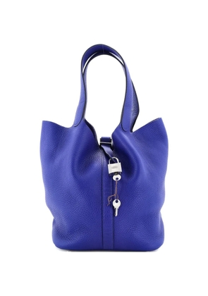 Hermès Pre-Owned Picotin Lock Bag Clemence GM bucket bag - Blue