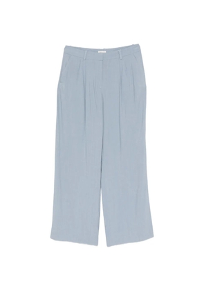 Gant pleated concealed-fastening trousers - Blue