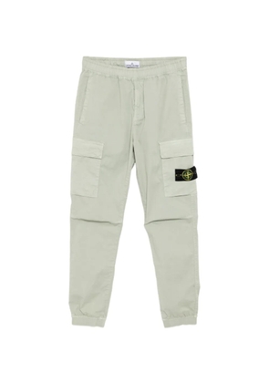 Stone Island logo-patch trousers - Green