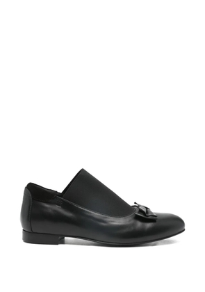 Stefan Cooke elastic bow-detail loafers - Black