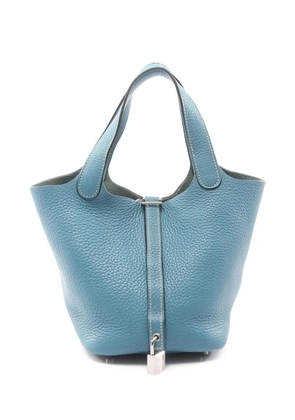 Hermès Pre-Owned 19 Picotin Lock leather tote bag - Blue