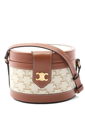 Celine Pre-Owned 2010s Triomphe-pattern Shoulder Bag - Neutrals