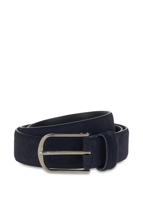 Boggi Milano floral-detailed suede belt - Blue