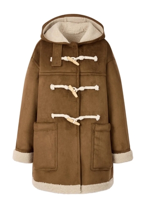 TOMBOY hooded toggle-fastening duffle coat - Brown