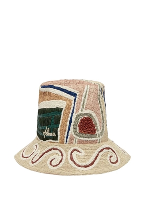 ALEMAIS Velora patterned bucket hat - Neutrals