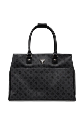 GUESS USA monogram zip tote bag - Black