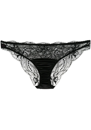 Fleur Of England lace brief thongs - Black