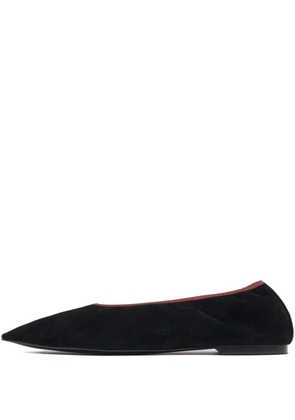 Bimba y Lola pointed-toe suede flat pumps - Black