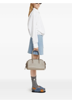 Marni Tulipea leather tote bag - Grey