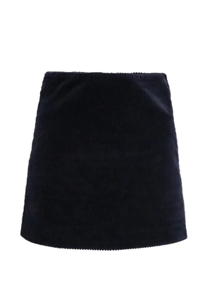 GANNI corduroy mini skirt - Blue