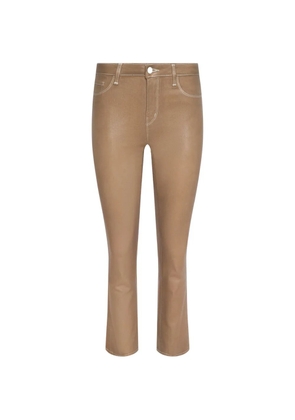 L'Agence Tati coated bootcut jeans - Brown