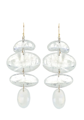 Ten Thousand Things 18kt yellow gold Totem moonstone earrings