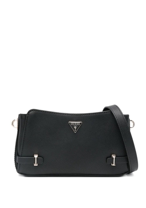 GUESS USA Rosalba Saffiano logo-plaque cross bag - Black
