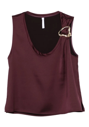 IMPERIAL gold-buckle blouse - Purple