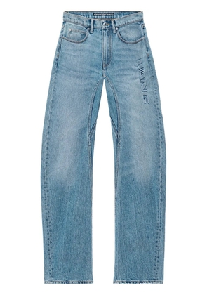 Alexander Wang logo-embossed jeans - Blue