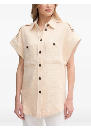 Mos Mosh button pocket shirt - Neutrals