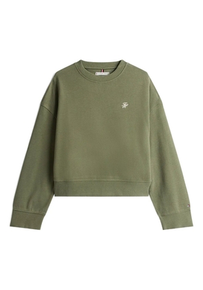 Tommy Hilfiger logo-embroidered sweatshirt - Green
