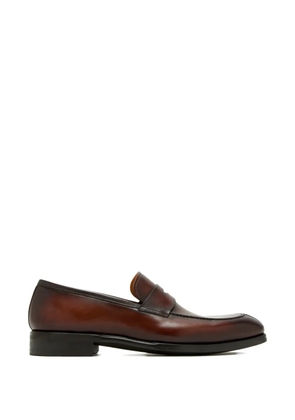 Magnanni penny-strap leather loafers - Brown