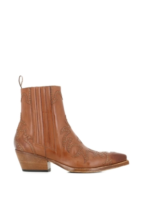 Sartore studded-detail boots - Brown