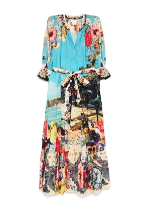 Camilla Bathing Bombshell shirt dress - Blue