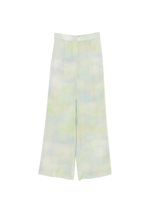 mvp wardrobe Tie-dye flared trousers - Green