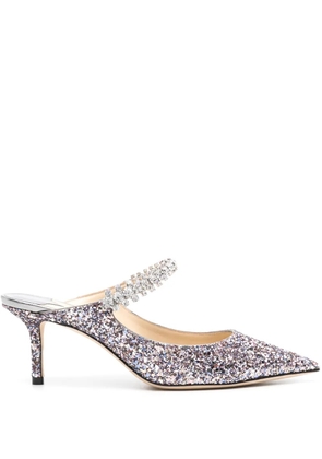 Jimmy Choo Bling glittery mules - Pink