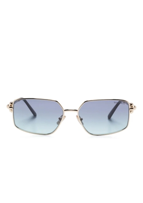Tiffany & Co Eyewear rectangle-frame sunglasses - Gold
