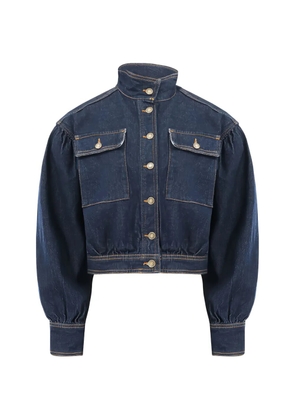 Christy Lynn Monroe etched jacket - Blue