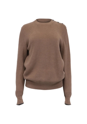 Brunello Cucinelli Vintage crew-neck long-sleeve sweater - Brown