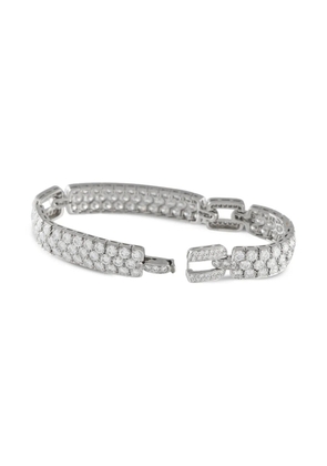 Tiffany & Co. Pre-Owned platinum diamond pavé bracelet - Silver
