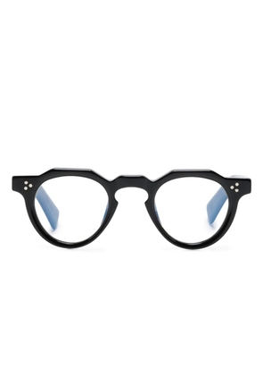 Lesca Bertolt round-frame glasses - Black