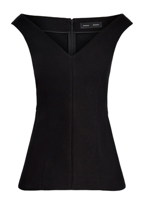 Proenza Schouler Mariam V-neck top - Black