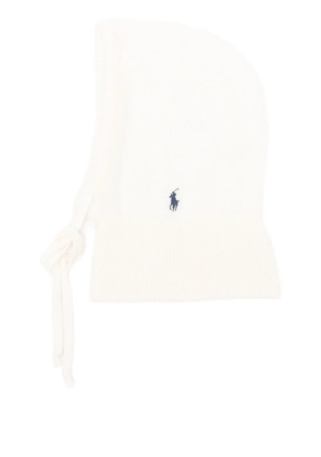 Polo Ralph Lauren ribbed-knit tie balaclava - Neutrals