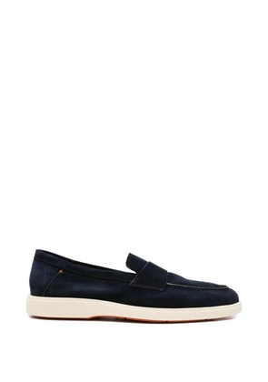 Santoni suede loafers - Blue