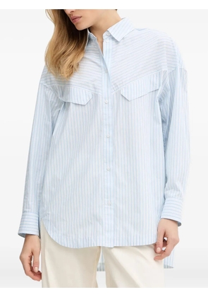 BOSS striped pocket shirt - Blue