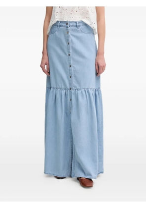 Gaudi buttoned maxi skirt - Blue