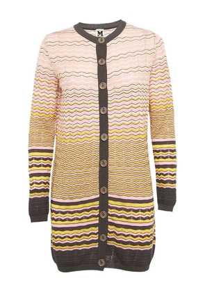Missoni Pre-Owned zigzag-knit cardigan - Pink