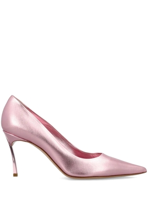 Casadei Flash Goldust metallic-effect pumps - Pink