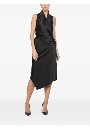 Peter Cohen tie-waist asymmetric dress - Black